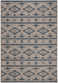 Safavieh Courtyard Cy8863-36812 Grey / Navy Moroccan Area Rug