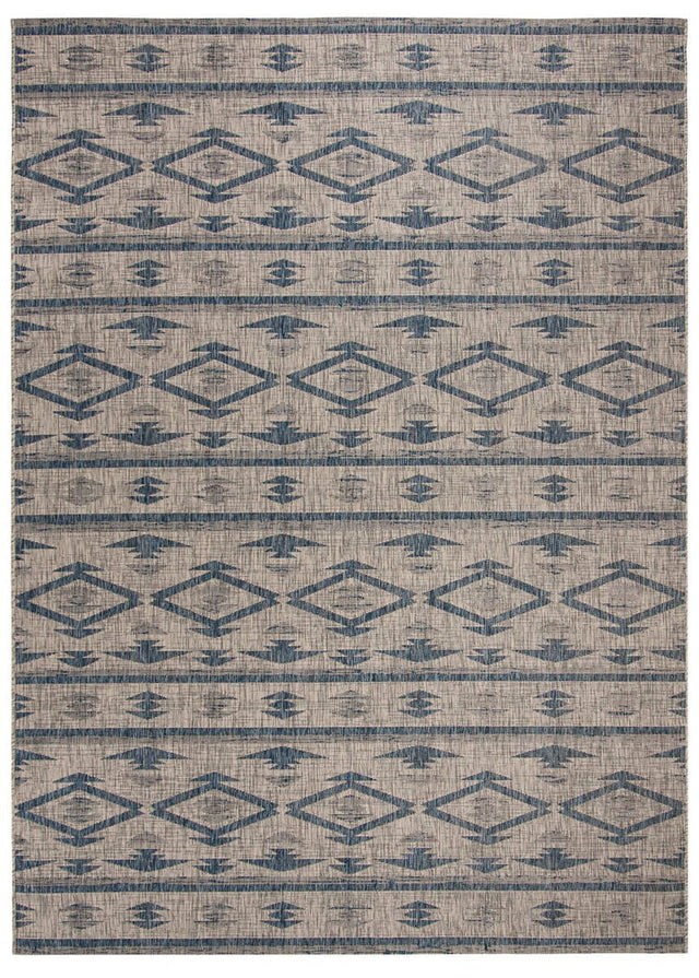 Safavieh Courtyard Cy8863-36812 Grey / Navy Moroccan Area Rug