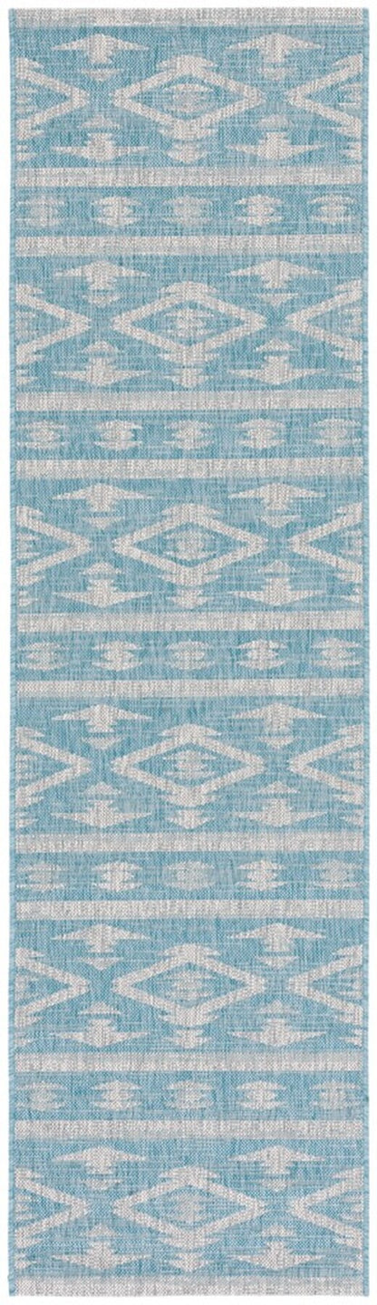 Safavieh Courtyard Cy8863-37121 Aqua/Grey Area Rug