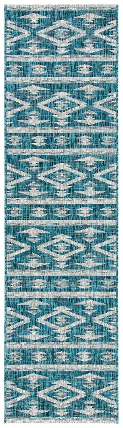 Safavieh Courtyard Cy8863-37221 Teal/Grey Area Rug