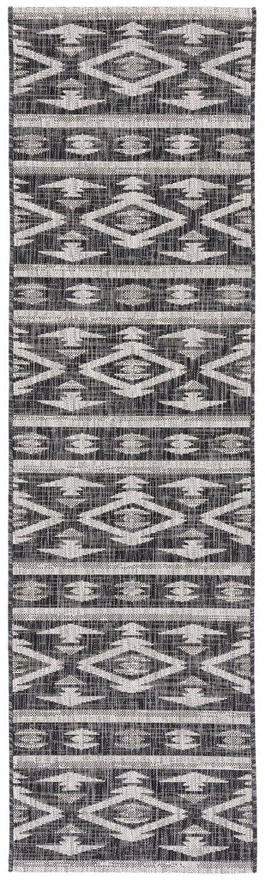 Safavieh Courtyard Cy8863-37621 Black/Grey Area Rug