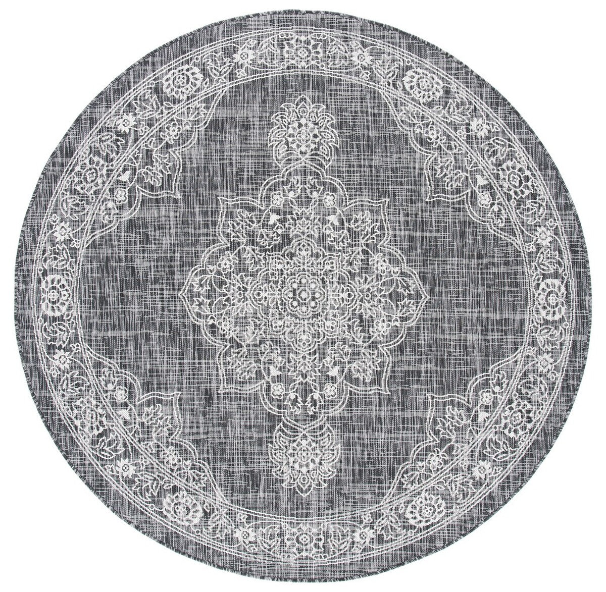 Safavieh Courtyard Cy8966-37621 Black/Grey Area Rug