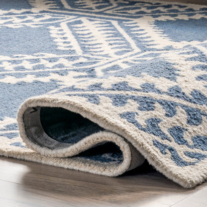 Nuloom Arlette Tribal Nar2704A Blue Area Rug