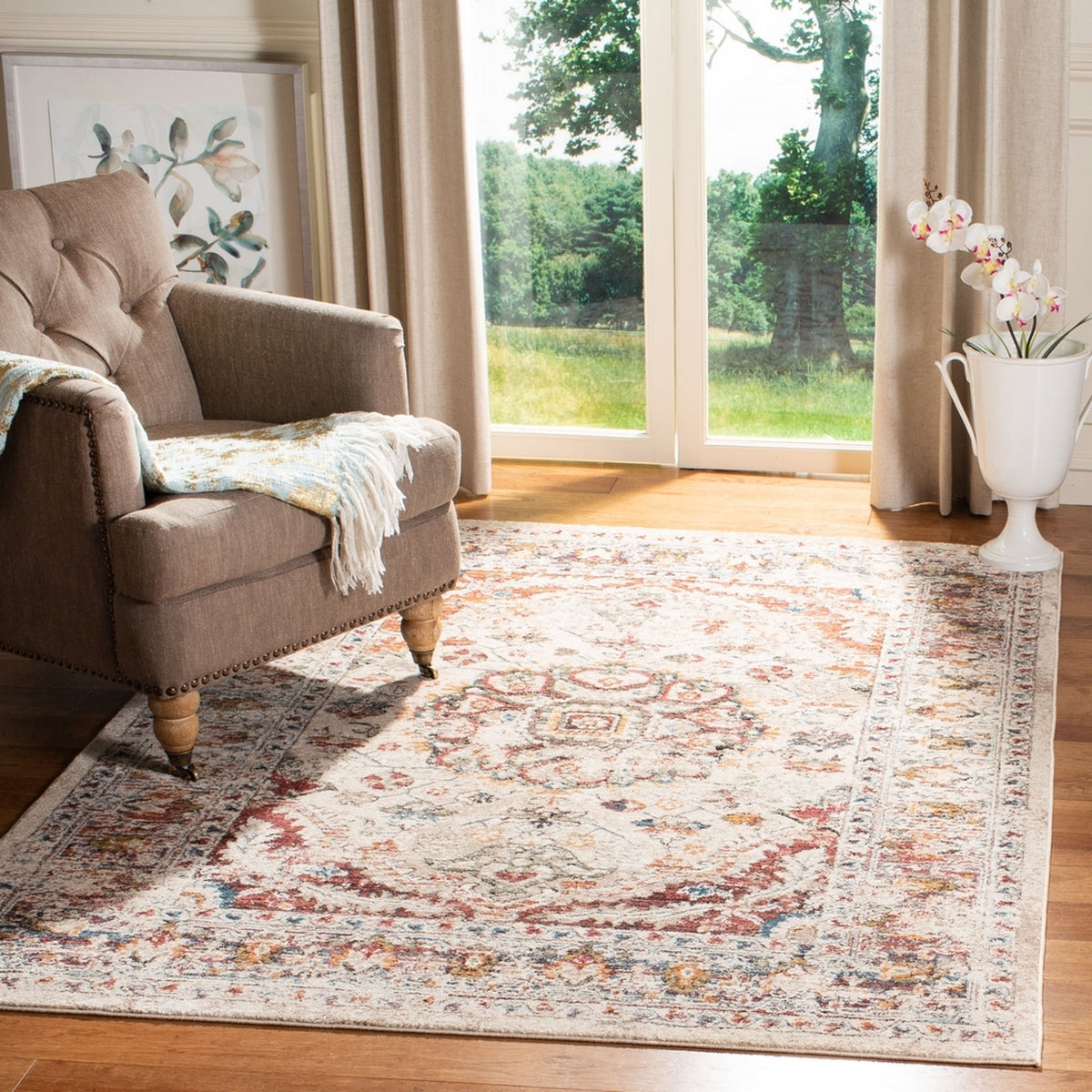 Safavieh Carlyle Cyl229A Ivory/Gold Area Rug