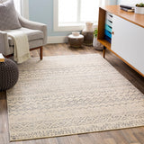 Surya City Light Cyl-2309 Charcoal, Wheat, Cream, Light Gray Rugs.