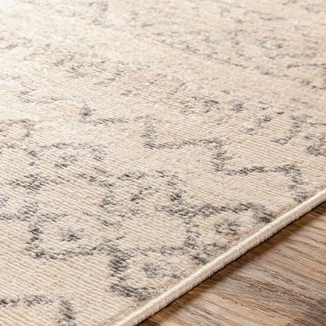Surya City Light Cyl-2309 Charcoal, Wheat, Cream, Light Gray Rugs.