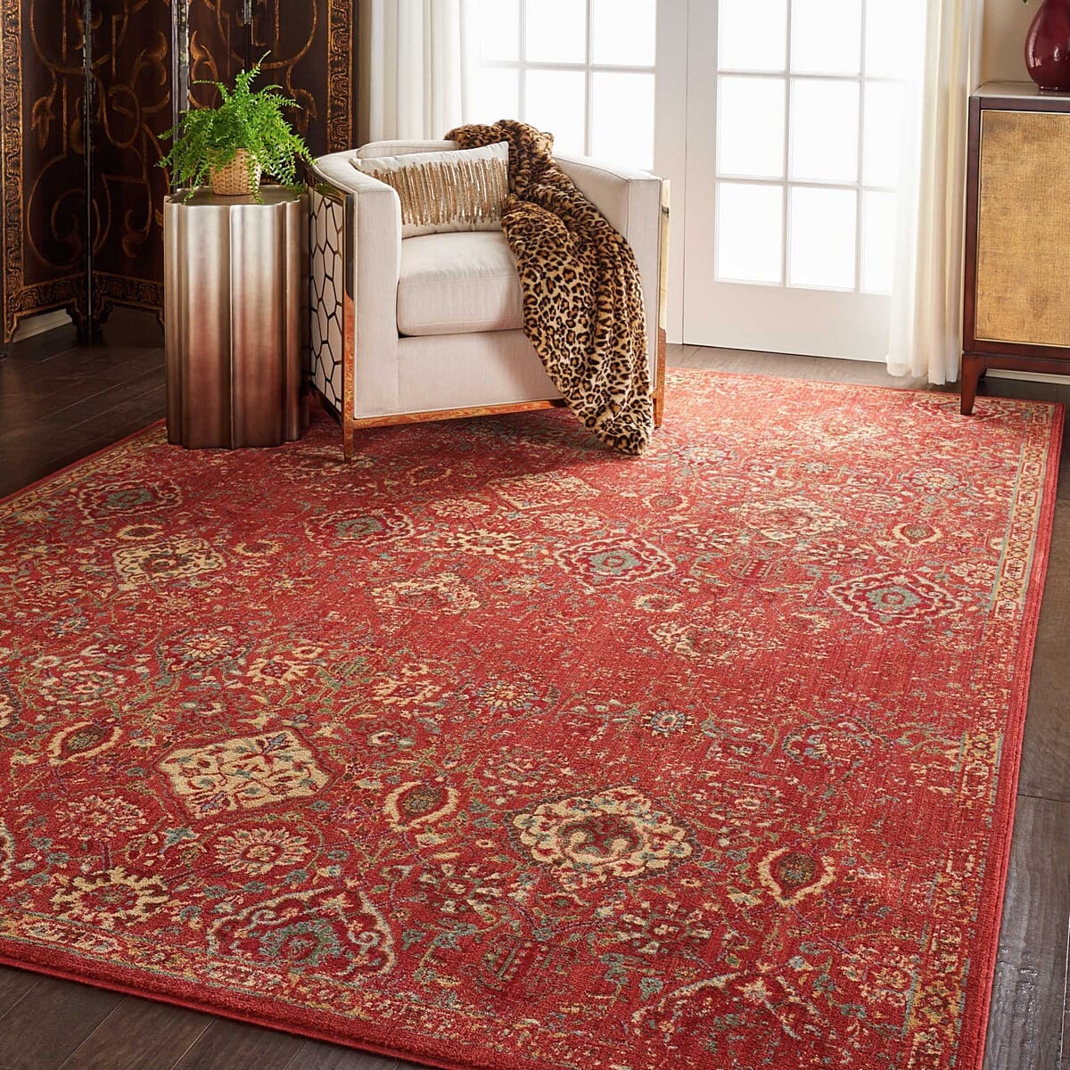 Nourison Somerset St90 Brick Area Rug