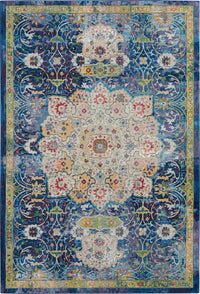 Nourison Ankara Global Anr03 Blue Area Rug