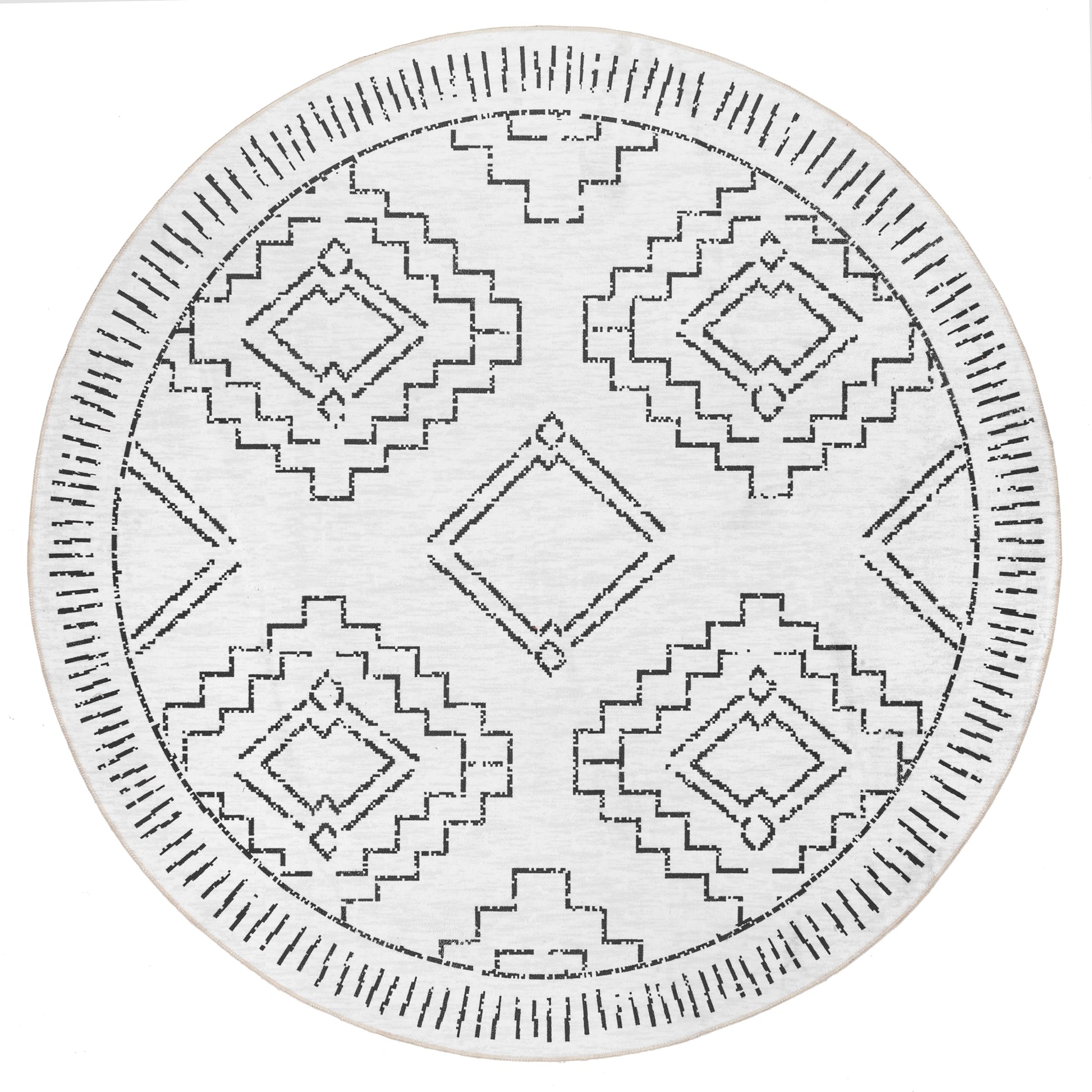 AreaRugs.com Wavaj Nwa1048A White Area Rug