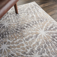 Nourison Silky Textures Sly07 Ivory / Beige Area Rug