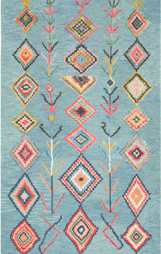 Nuloom Belini Nbe2598F Turquoise Area Rug