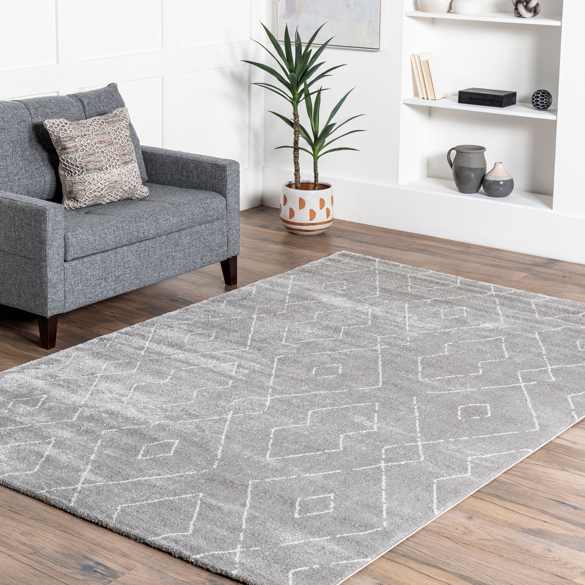 Nuloom Beaulah Nbe2011A Gray Area Rug