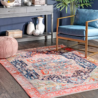 Nuloom Gertrude Printed Tribal Atrium Nge2622A Multi Area Rug