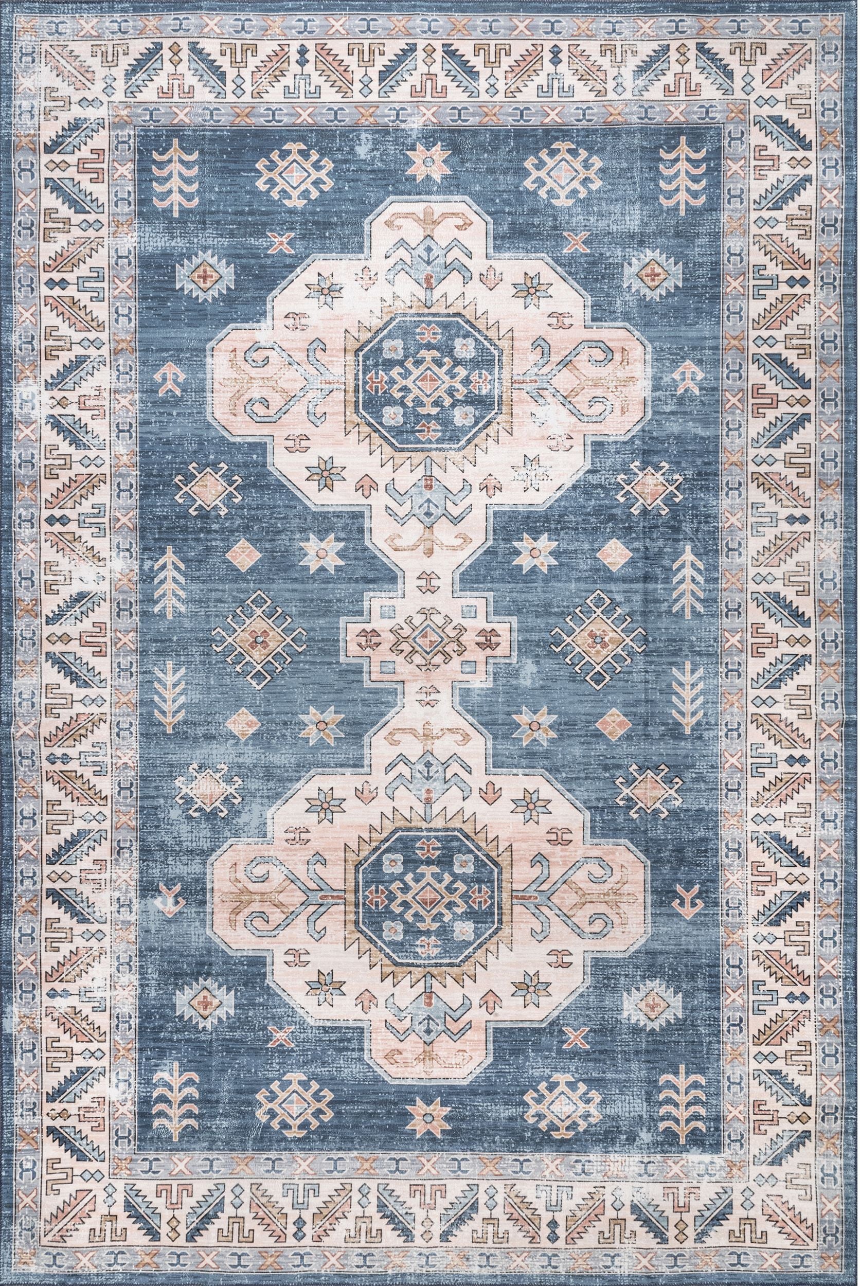 AreaRugs.com Wavaj Nwa1063A Blue Area Rug