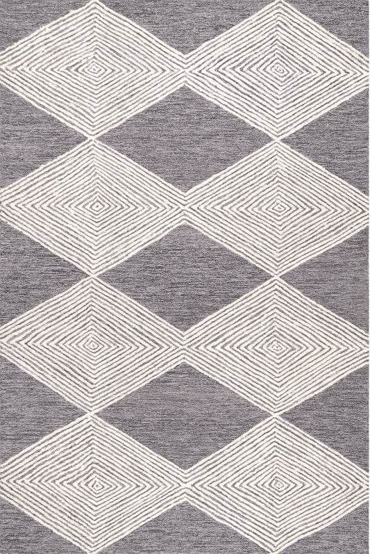 Nuloom Nicole Trellis Nni2707A Gray Area Rug