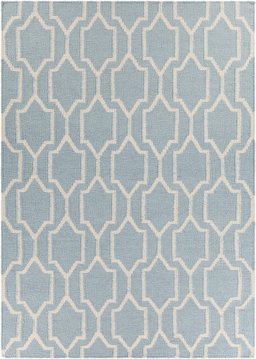 Chandra Dacio Dac-34601 Blue Geometric Area Rug