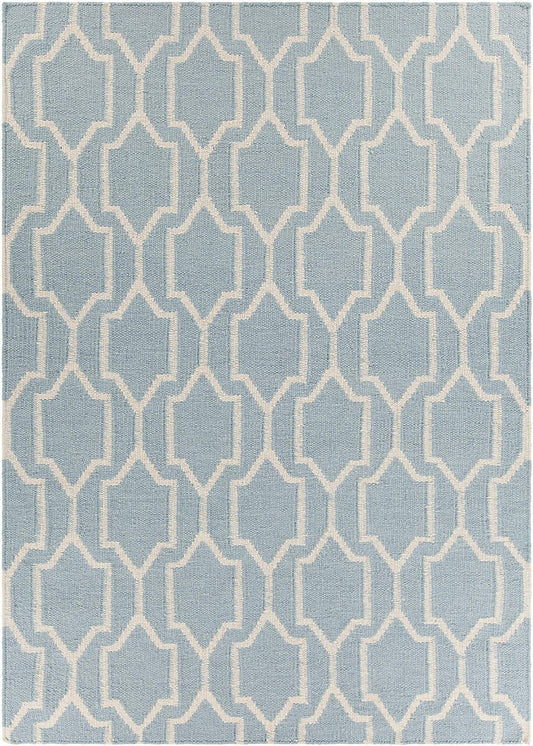 Chandra Dacio Dac-34601 Blue Geometric Area Rug