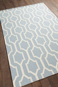 Chandra Dacio Dac-34601 Blue Geometric Area Rug