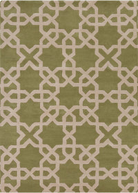 Chandra Davin Dav-25801 Green Geometric Area Rug