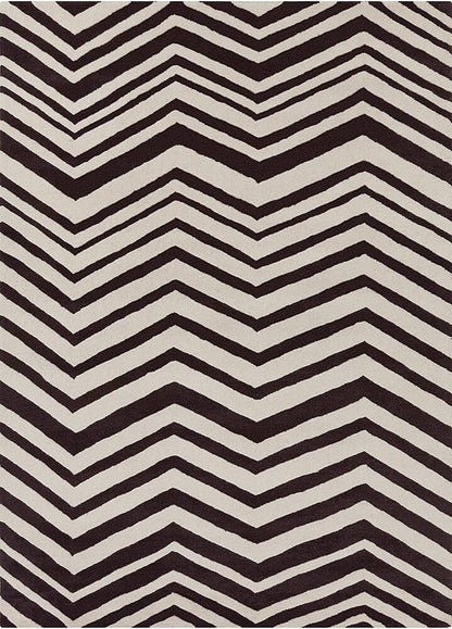 Chandra Davin Dav-25809 Brown Chevron Area Rug