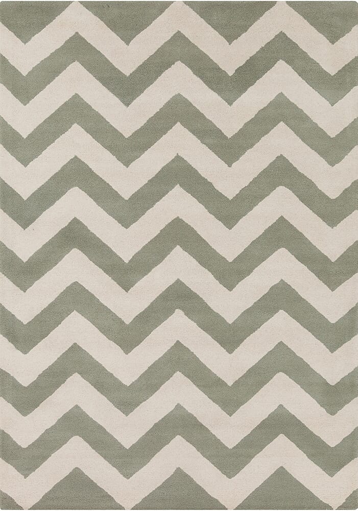 Chandra Davin Dav-25824 Green Chevron Area Rug