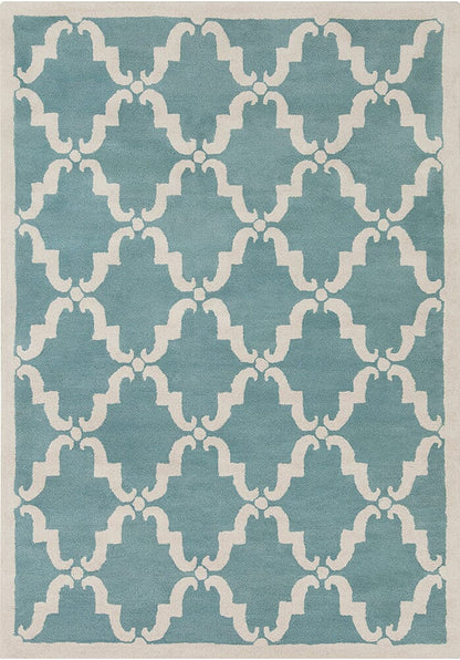 Chandra Davin Dav-25827 Blue Geometric Area Rug