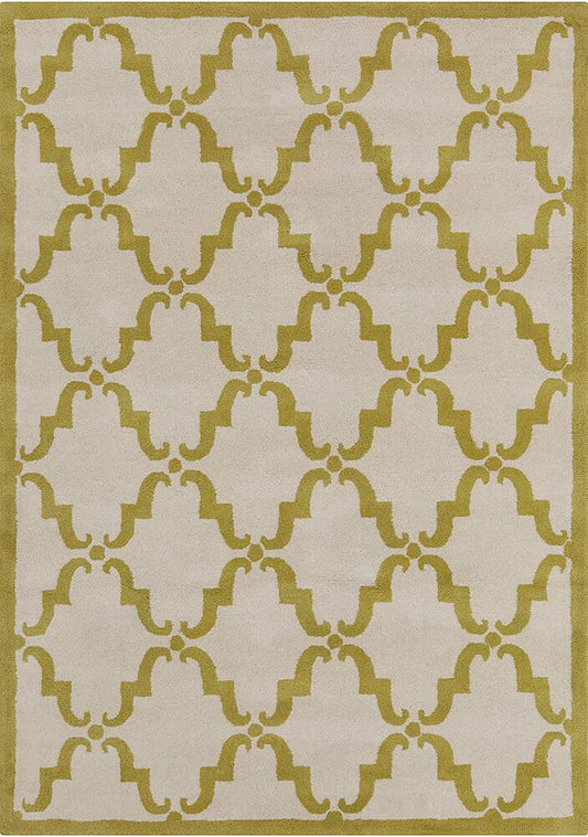 Chandra Davin Dav-25828 Green Geometric Area Rug