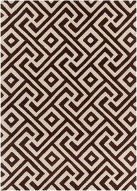 Chandra Davin Dav-25846 Brown / Cream Geometric Area Rug