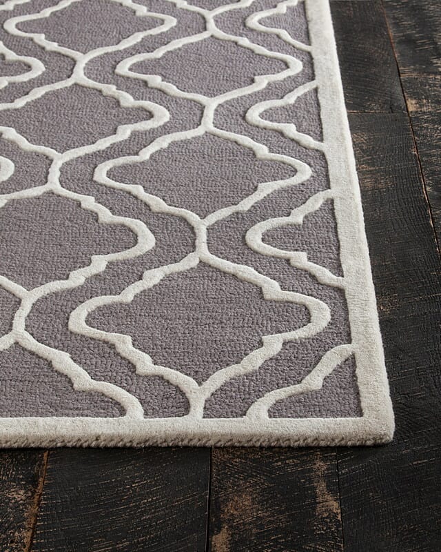 Chandra Davin Dav-25851 Grey / Cream Geometric Area Rug