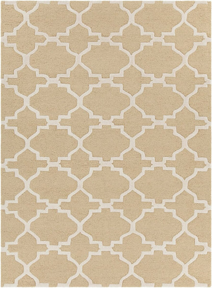 Chandra Davin Dav-25852 Yellow / Cream Geometric Area Rug