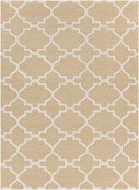 Chandra Davin Dav-25852 Yellow / Cream Geometric Area Rug