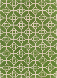 Chandra Davin Dav-25856 Green / Cream Geometric Area Rug