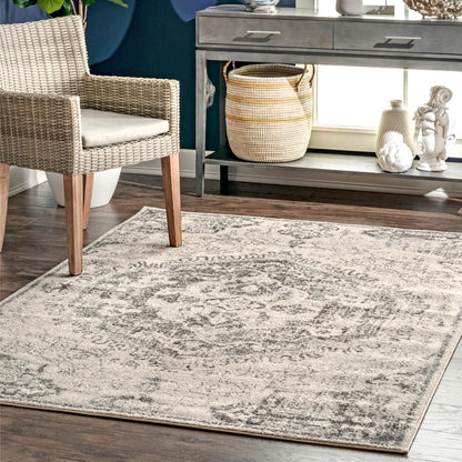 Nuloom Vintage Maranda Nvi3149D Gray Area Rug