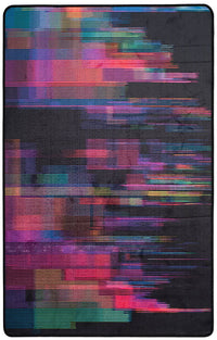 Safavieh Daytona Day103F Black / Fuchsia Bohemian Area Rug