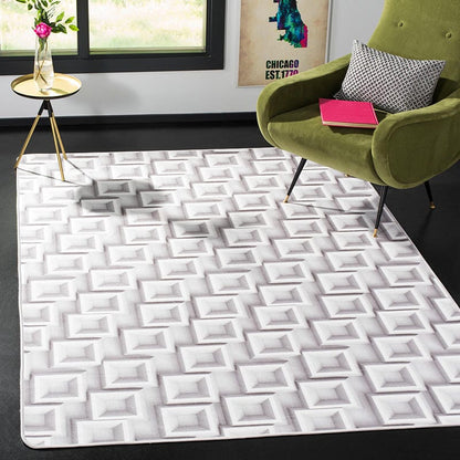 Safavieh Daytona Day107A Ivory / Light Grey Geometric Area Rug