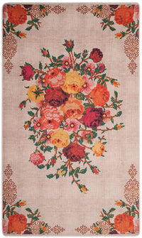 Safavieh Daytona Day115L Cream / Orange Floral / Country Area Rug