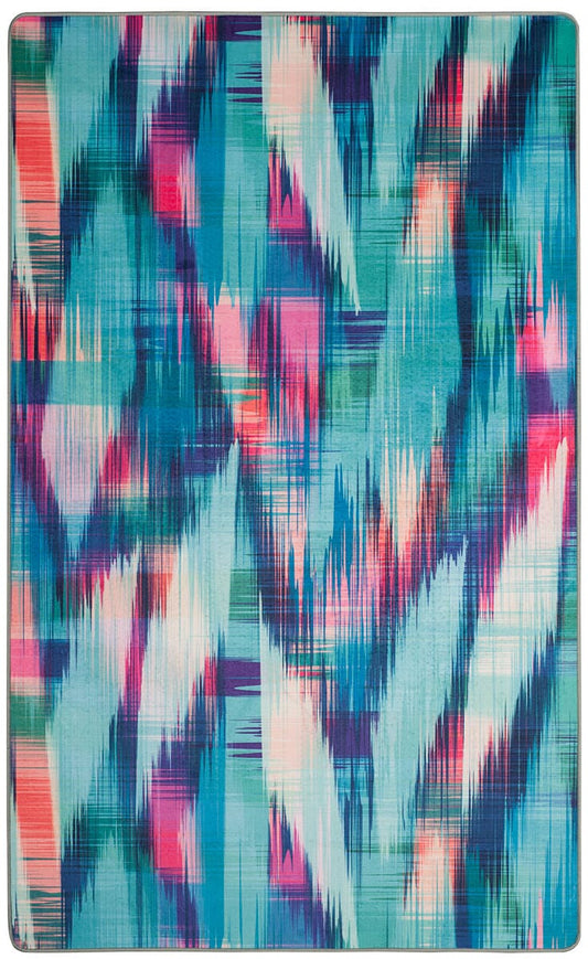 Safavieh Daytona Day118R Turquoise / Fuchsia Bohemian Area Rug