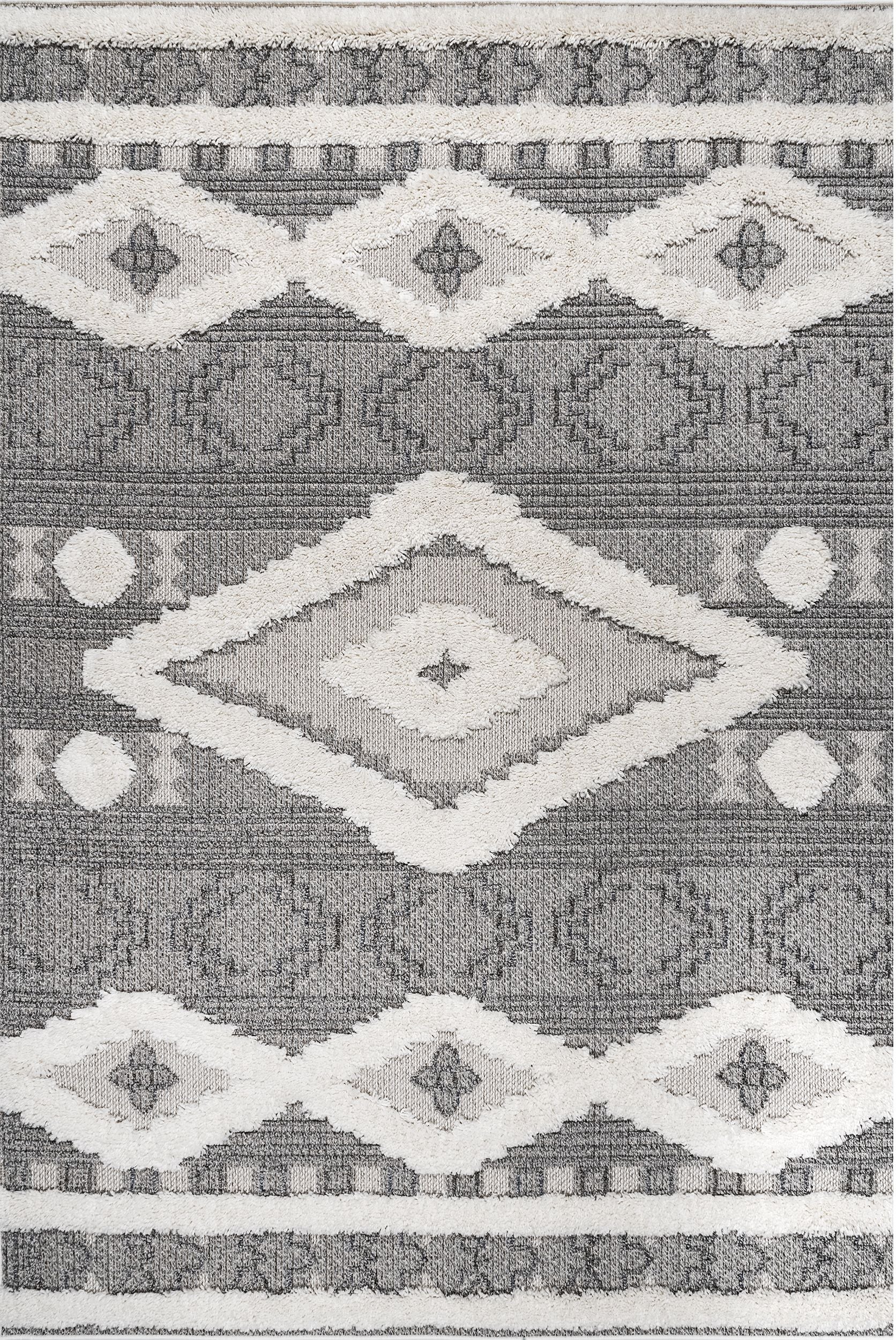 Nuloom Presleigh Diamond Npr3009A Gray Area Rug