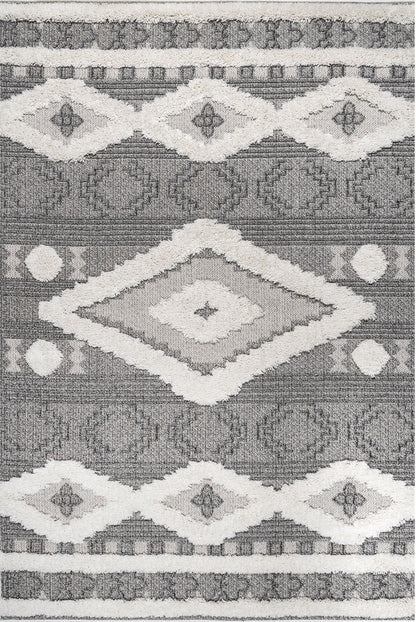 Nuloom Presleigh Diamond Npr3009A Gray Area Rug