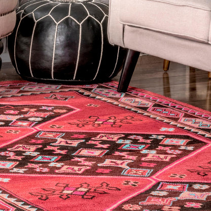 Nuloom Tribal Tammy Ntr2723A Red Area Rug