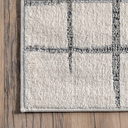 Nuloom Iset Contemporary Nis2422A Beige Area Rug