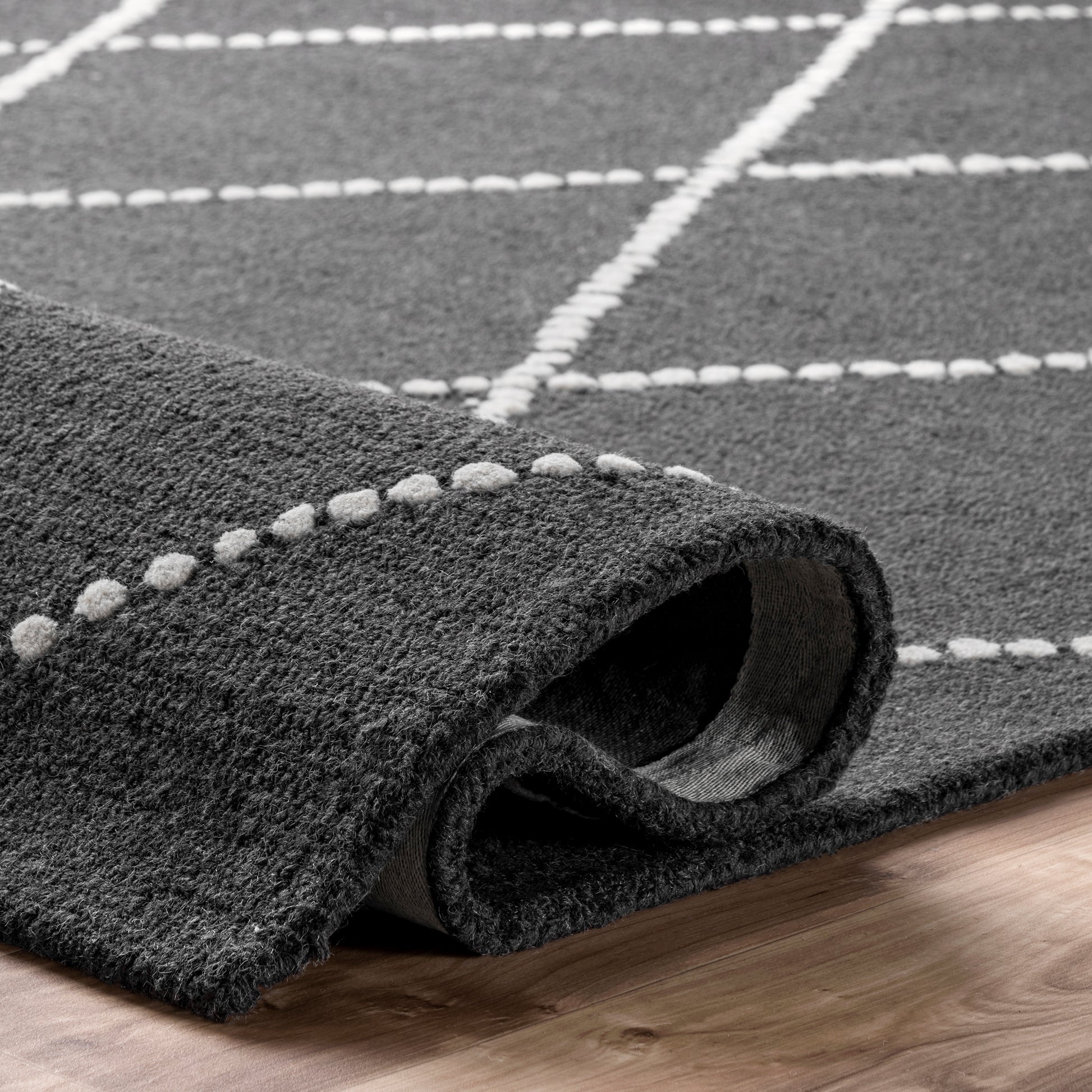 Nuloom Elvia Nel2746D Charcoal Area Rug