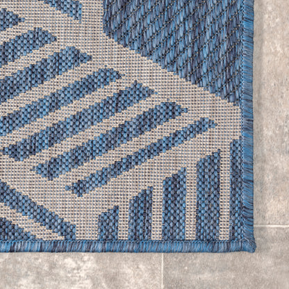 Nuloom Milania Lattice Nmi1796A Blue Area Rug