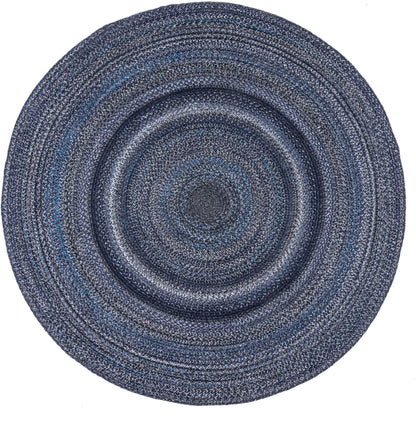 Nuloom Kyla Farmhouse Round Nky2832B Blue Area Rug