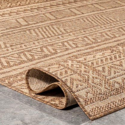 Nuloom Abbey Tribal Nab1799A Beige Area Rug