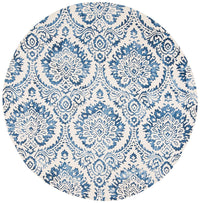 Safavieh Dip Dye Ddy210M Blue / Ivory Damask Area Rug