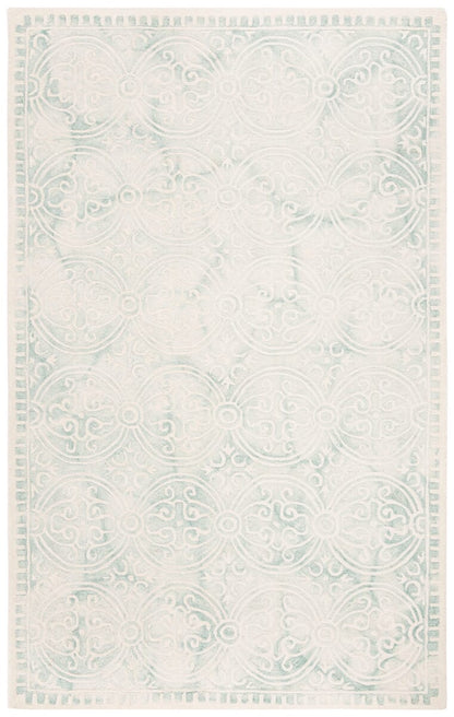 Safavieh Dip Dye Ddy211J Light Green / Ivory Damask Area Rug