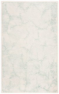 Safavieh Dip Dye Ddy211J Light Green / Ivory Damask Area Rug