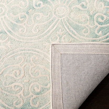 Safavieh Dip Dye Ddy211J Light Green / Ivory Damask Area Rug