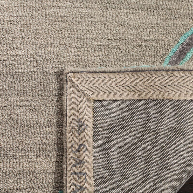 Safavieh Dip Dye Ddy510C Grey / Turquoise Area Rug